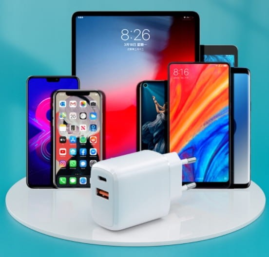 ŁADOWARKA USB TYP C KOSTKA SZYBKIE ŁADOWANIE 20W - zdjęcie 4