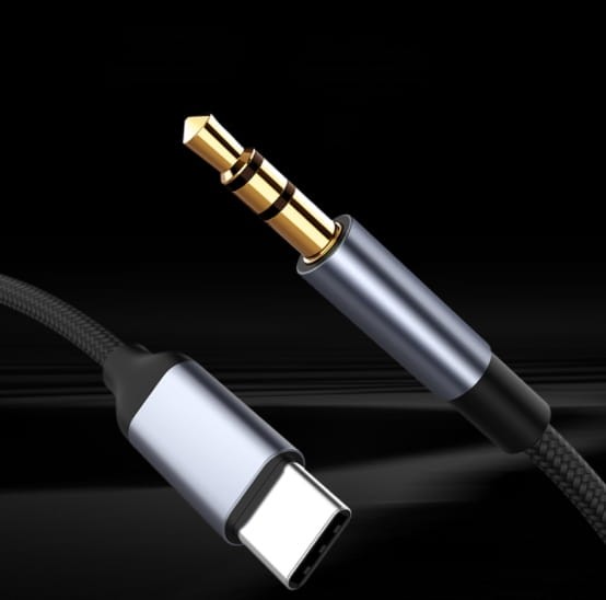 KABEL Przejściówka ADAPTER USB-C mini Jack 3,5mm AUX DAC 1,5m - zdjęcie 4
