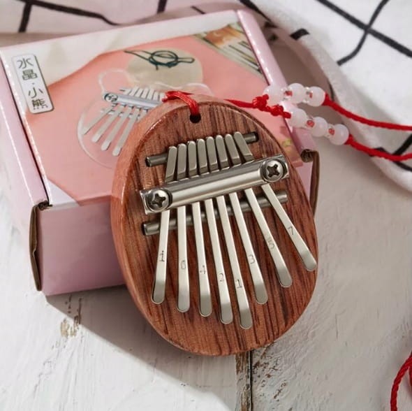 Mini Kalimba Drewniana Mahoń Kalimbka Zenwire K04 - zdjęcie 4