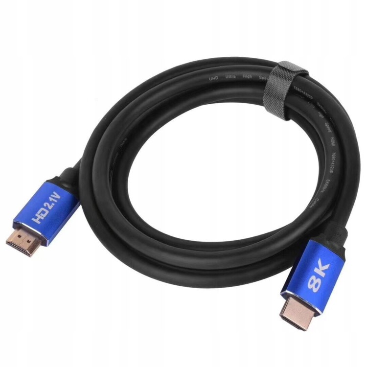 Kabel HDMI 2.1 Przewód 4K 144 Hz 8K 60Hz HDR 2m - zdjęcie 2