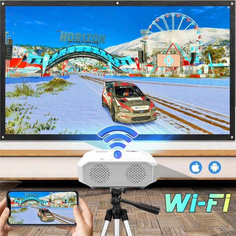 Mini Projektor WiFi Przenośny Zenwire E450S - zdjęcie 4