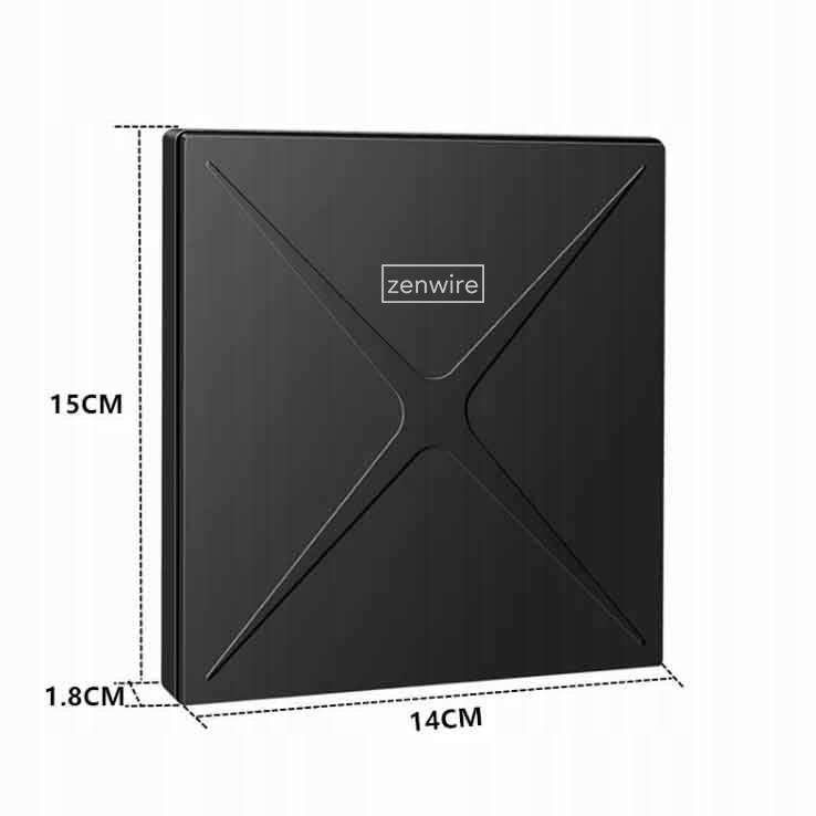 Przenośny zewnętrzny napęd DVD-CD RW HUB USB-C USB 3.0 Zenwire 4w1 Czytnik kart SD Zenwire SY885 - zdjęcie 9