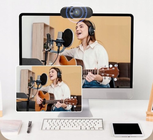 Kamera Internetowa z Mikrofonem do Komputera USB 3.0 Zaślepka Full HD 1080p Zenwire W6 - zdjęcie 5