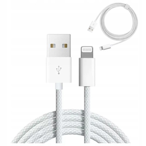 USB-A to lightning Cable 2m Braided cable ZC-1 - zdjęcie 1