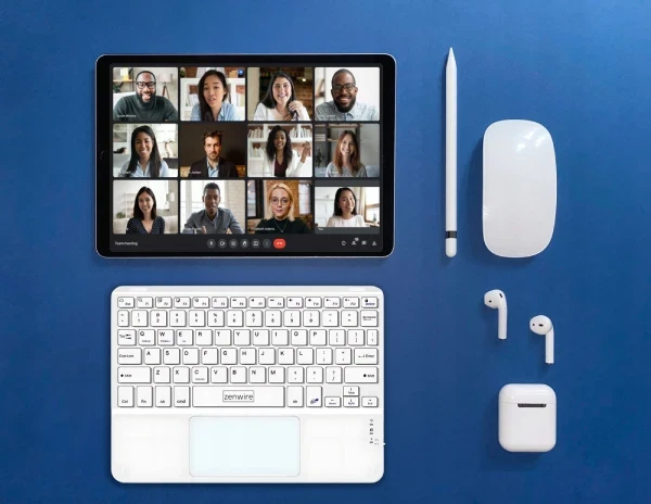 Klawiatura Bezprzewodowa Bluetooth z Touchpadem SLIM do Telefonu Tabletu iPad Zenwire WLK-619 - zdjęcie 5