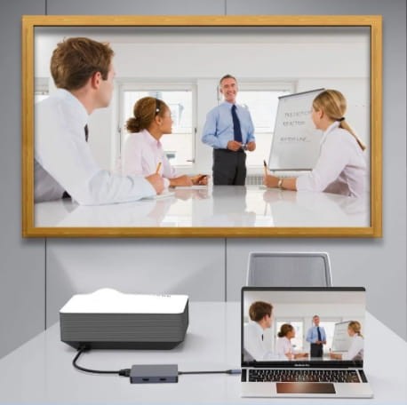 ADAPTER HUB 5W1 USB-C 2x HDMI 4K VGA USB 3.0 PD ZENWIRE - zdjęcie 6