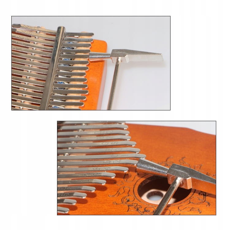 kalimba klawiszowa drewniana brązowa - zdjęcie 5